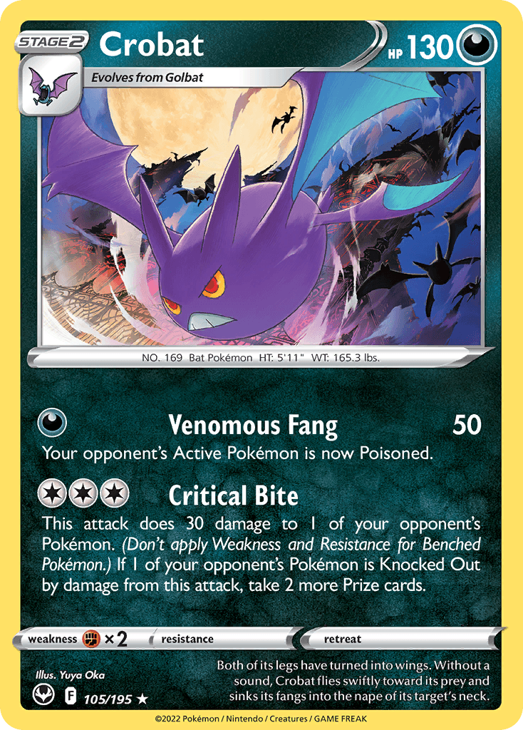 Crobat — Silver Tempest #105