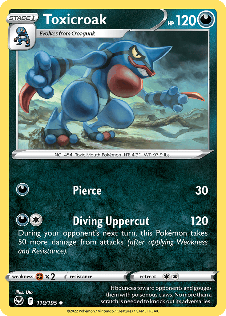 Toxicroak — Silver Tempest #110