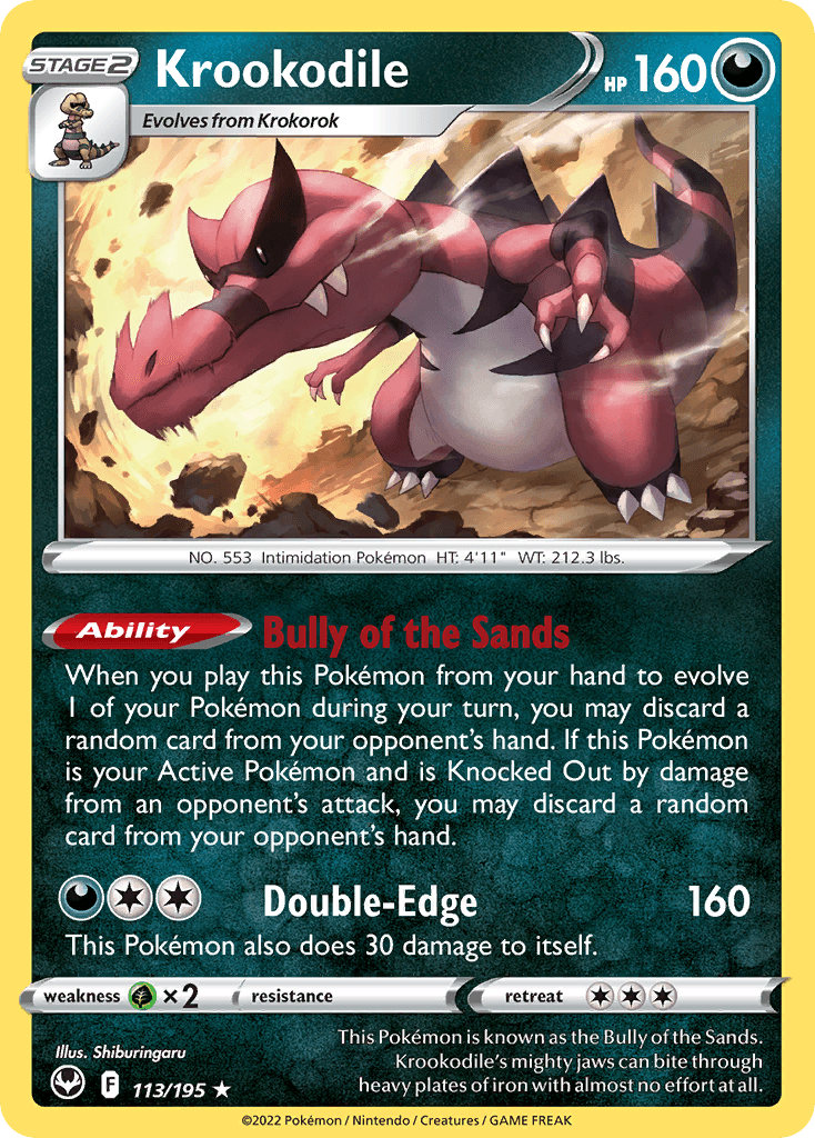 Krookodile — Silver Tempest #113