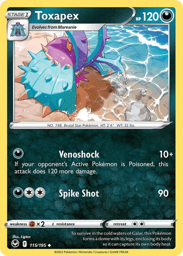 Toxapex — Silver Tempest #115