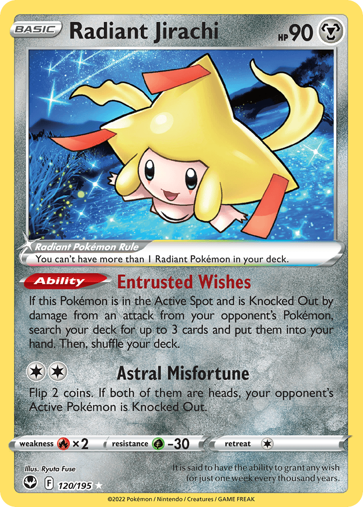Radiant Jirachi — Silver Tempest #120