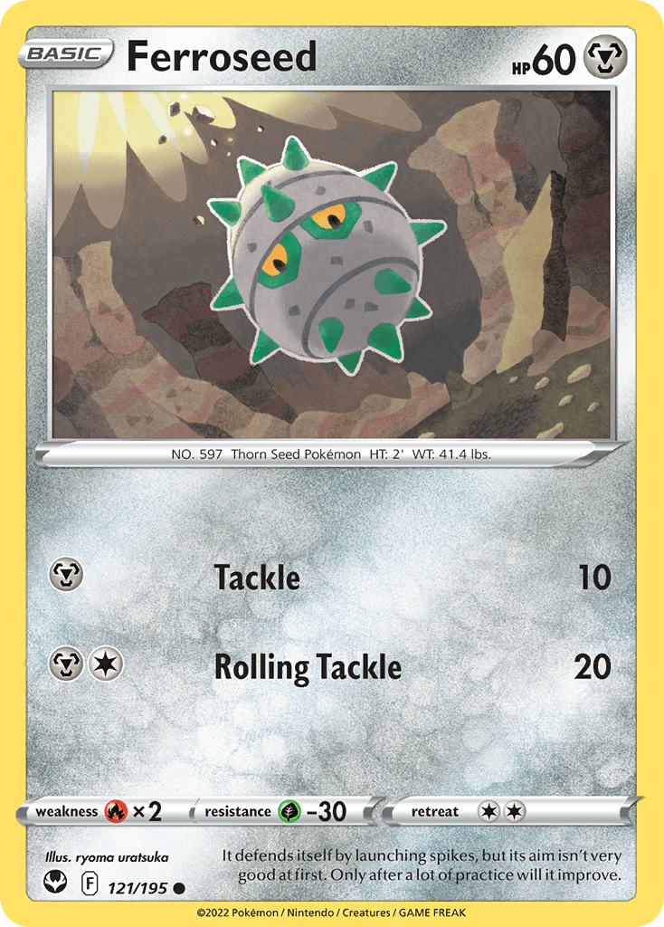 Ferroseed — Silver Tempest #121