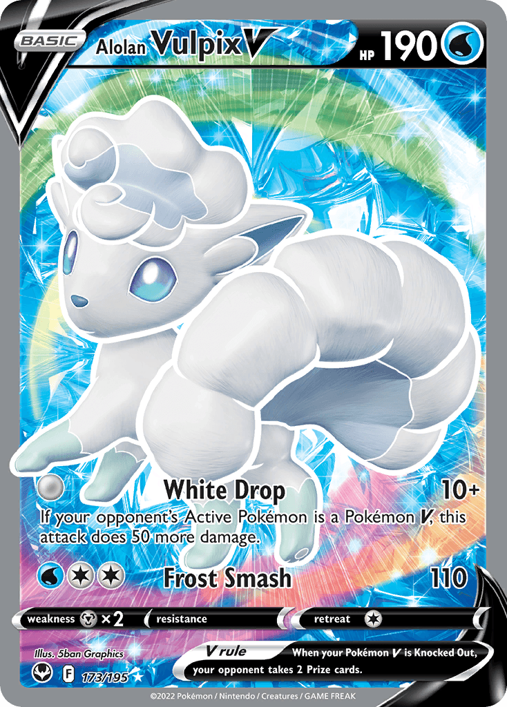 Alolan Vulpix V — Silver Tempest #173