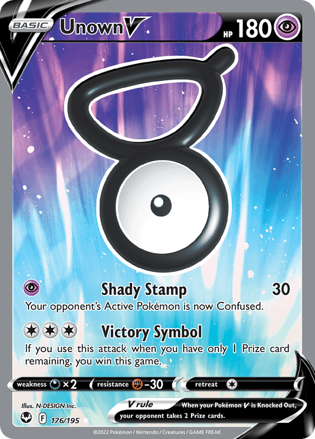 Unown V — Silver Tempest #176