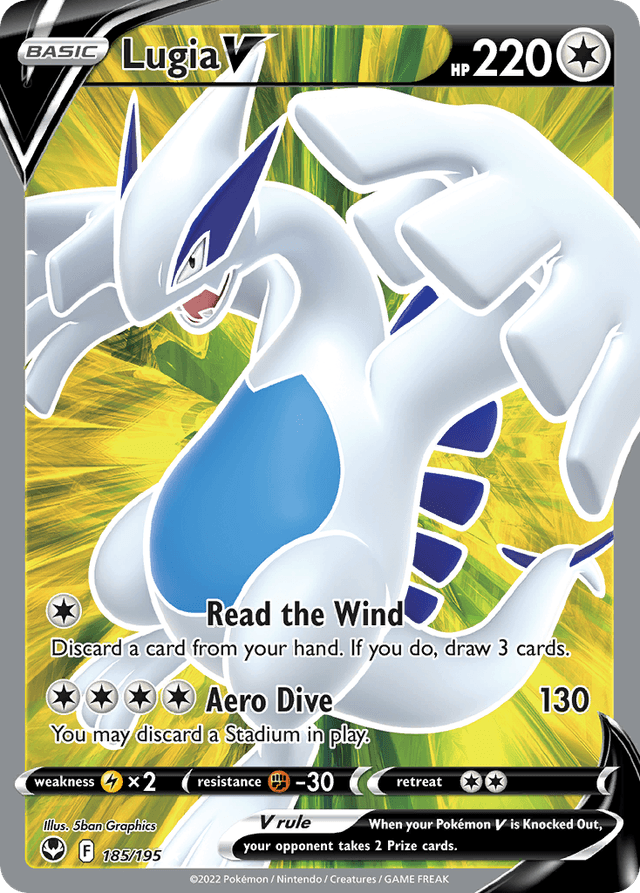 Lugia V — Silver Tempest #185