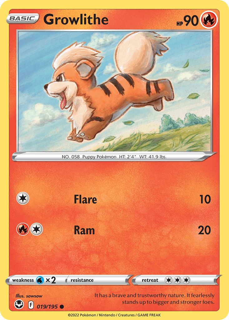 Growlithe — Silver Tempest #19