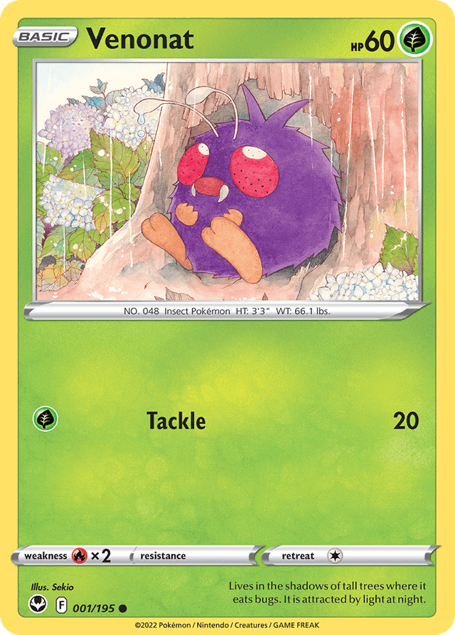 Venonat — Silver Tempest #1