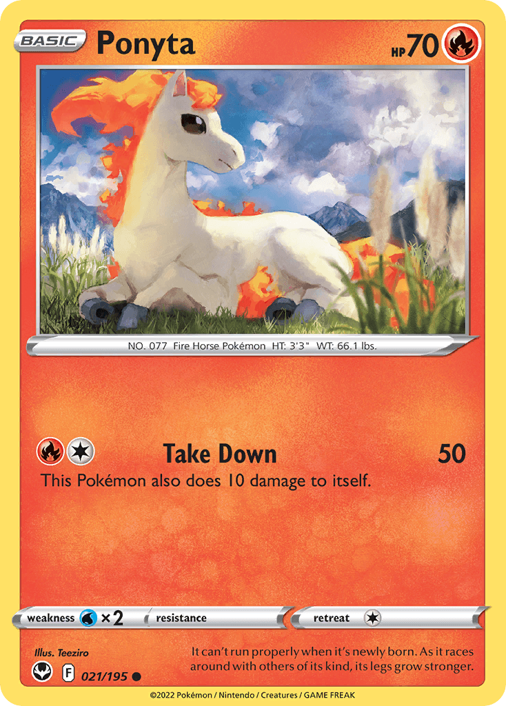 Ponyta — Silver Tempest #21