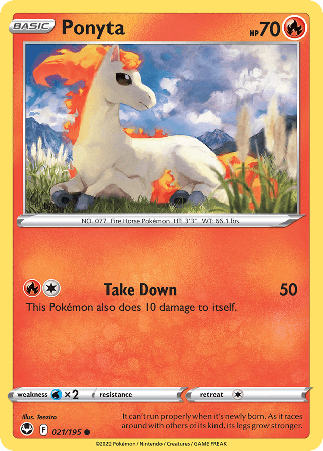 Ponyta — Silver Tempest #21