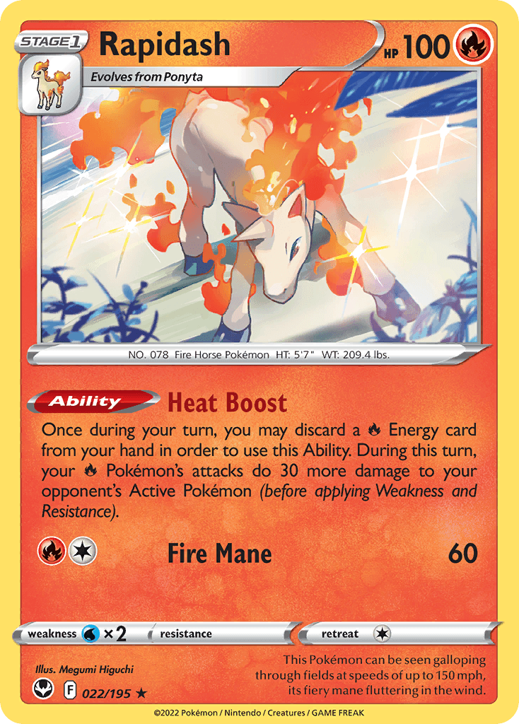 Rapidash — Silver Tempest #22