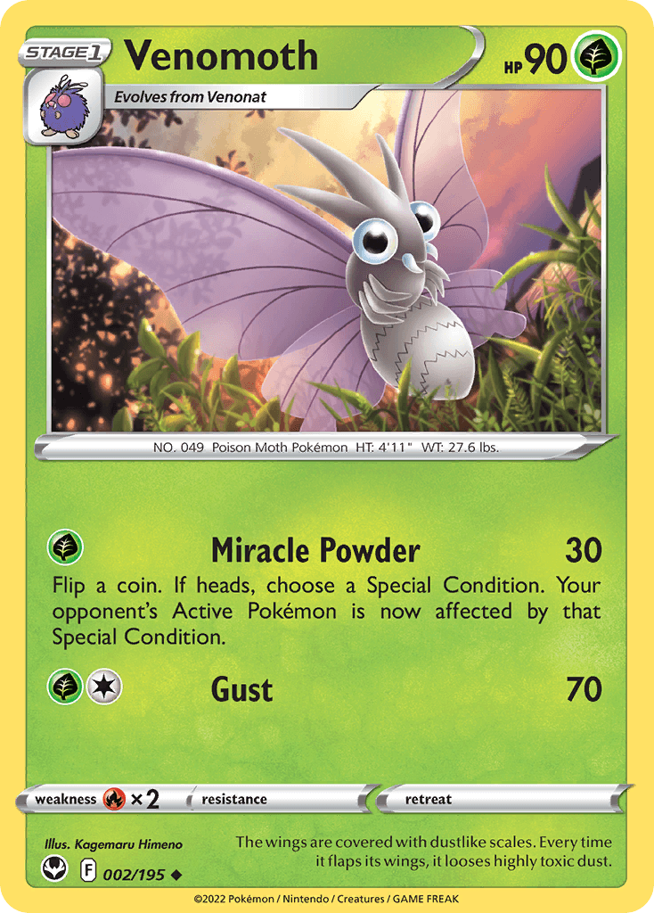 Venomoth — Silver Tempest #2