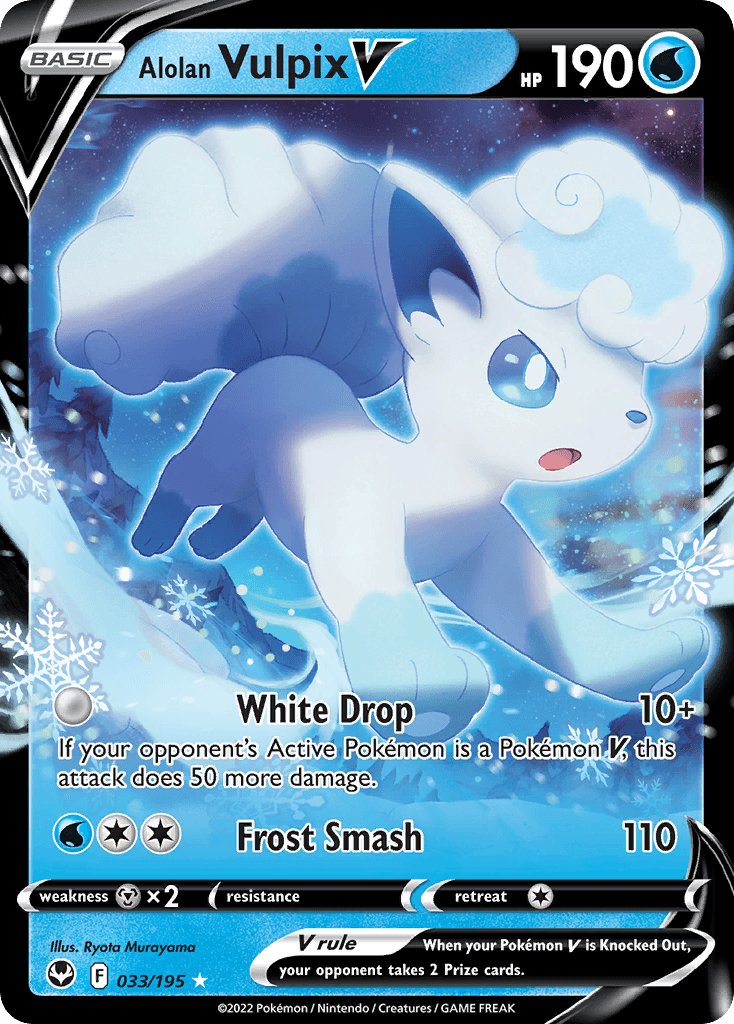 Alolan Vulpix V — Silver Tempest #33