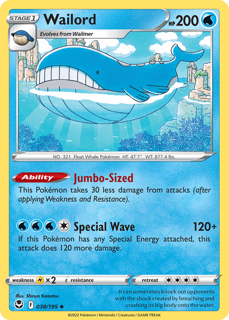 Wailord — Silver Tempest #38