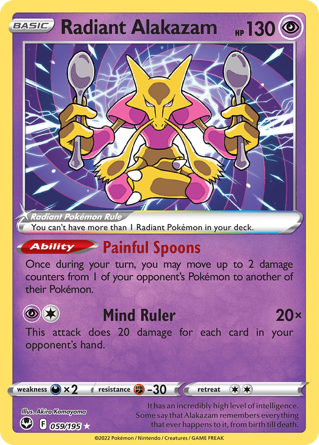 Radiant Alakazam — Silver Tempest #59