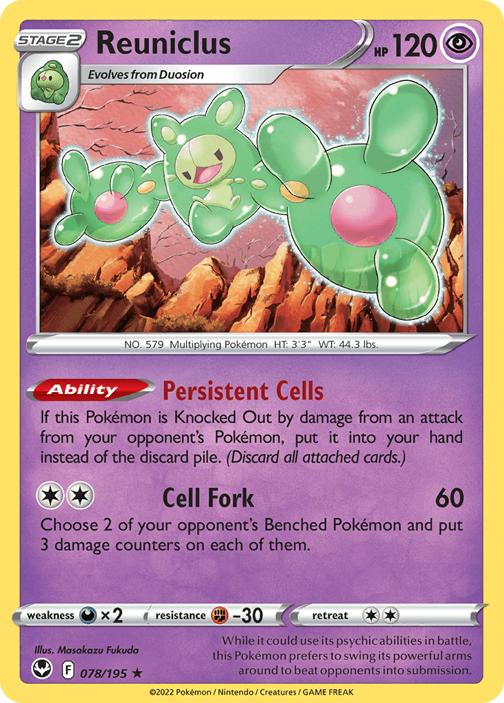 Reuniclus — Silver Tempest #78