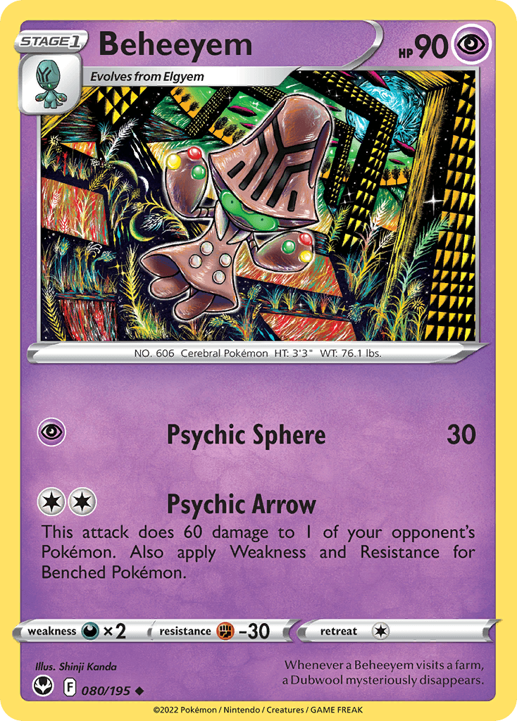 Beheeyem — Silver Tempest #80