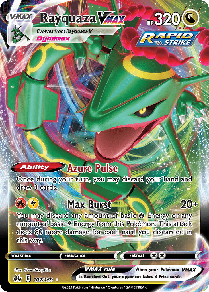 Rayquaza VMAX — Crown Zenith #102