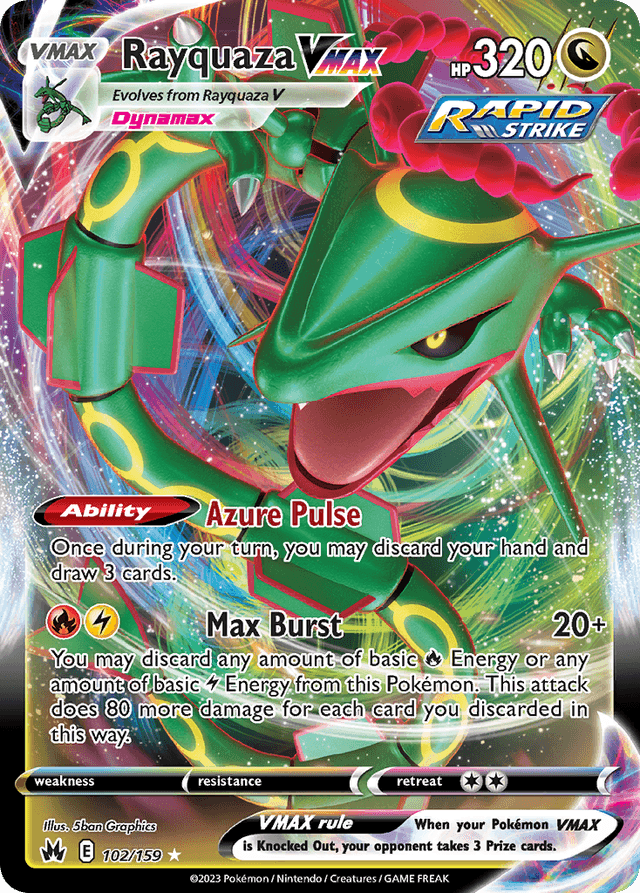 Rayquaza VMAX — Crown Zenith #102