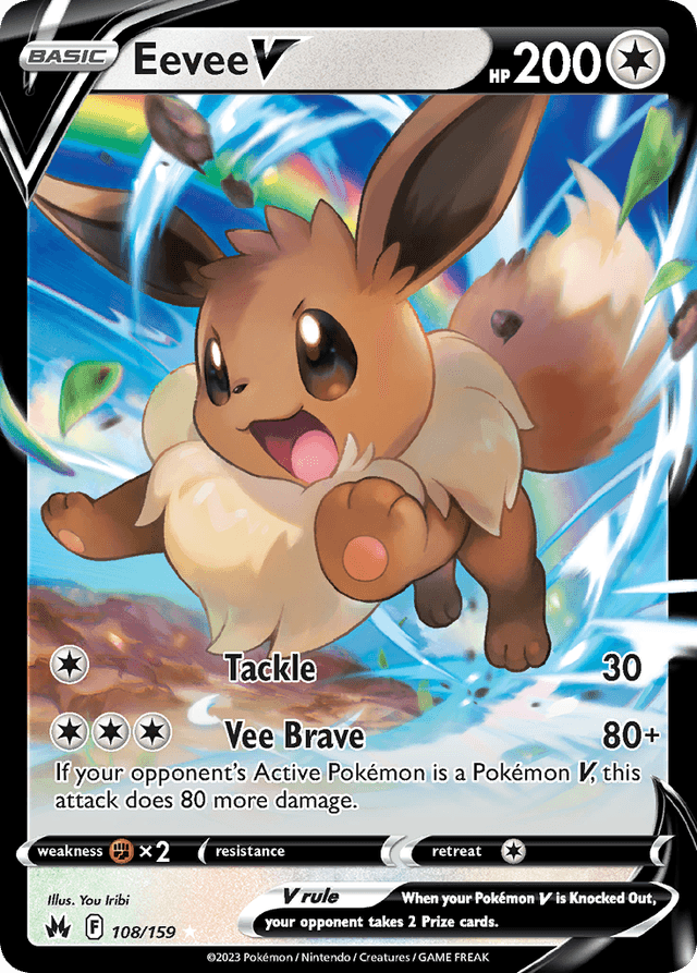 Eevee V — Crown Zenith #108