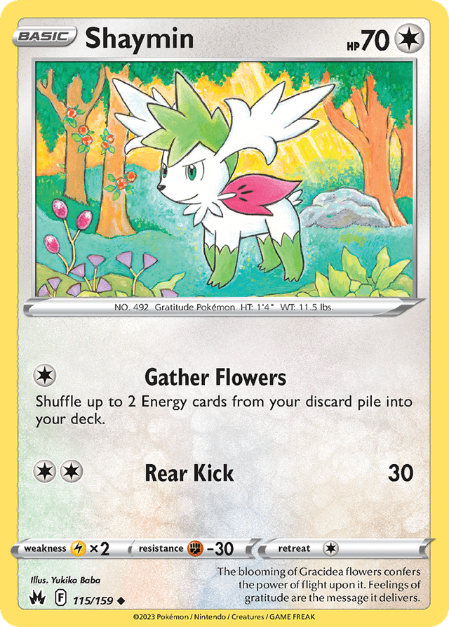 Shaymin — Crown Zenith #115