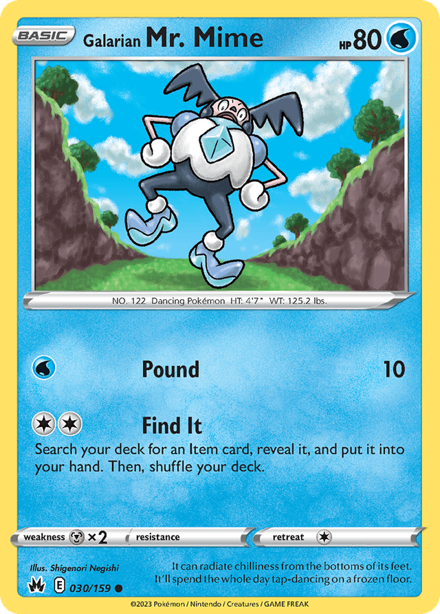 Galarian Mr. Mime — Crown Zenith #30