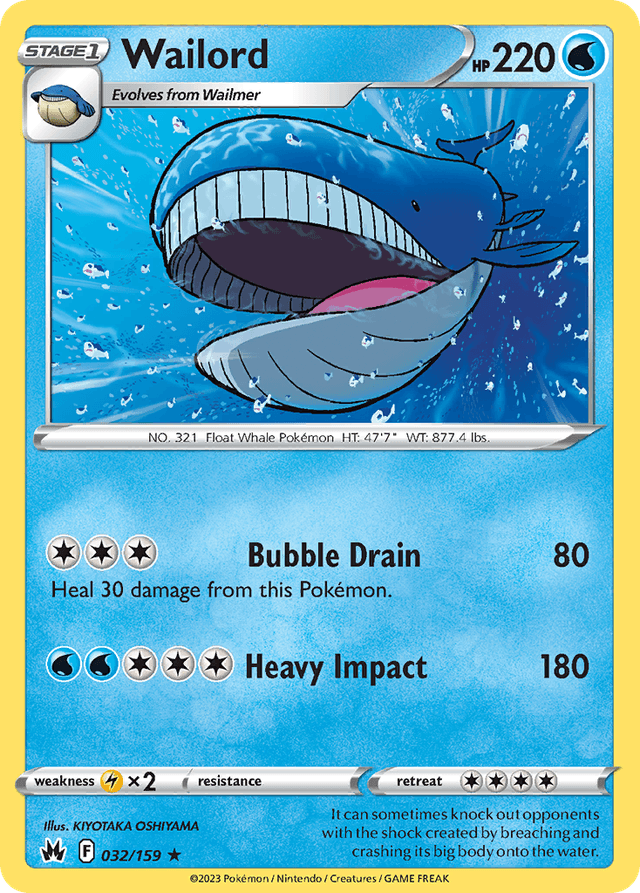 Wailord — Crown Zenith #32