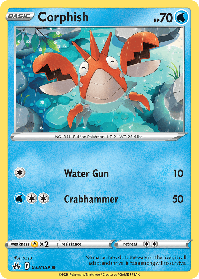 Corphish — Crown Zenith #33