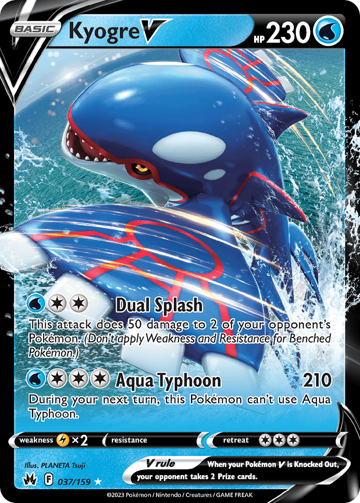 Kyogre V — Crown Zenith #37