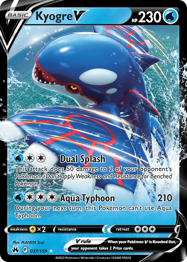 Kyogre V — Crown Zenith #37