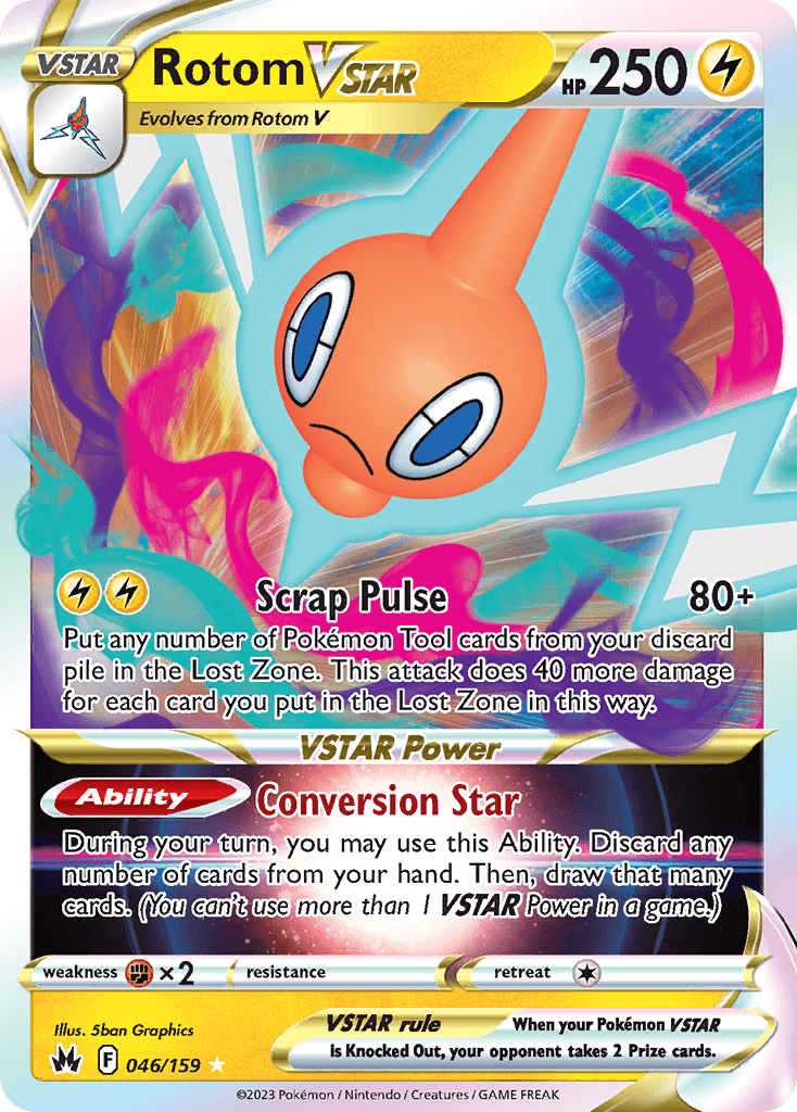 Rotom VSTAR — Crown Zenith #46