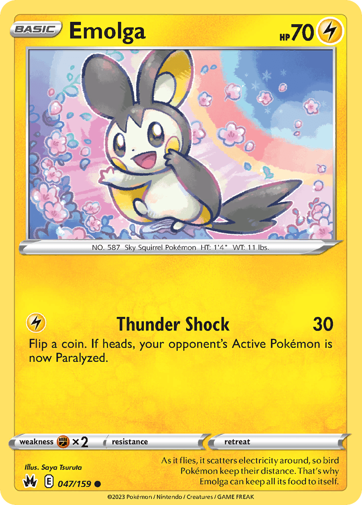 Emolga — Crown Zenith #47