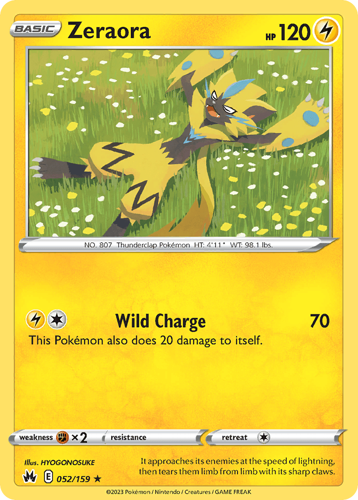 Zeraora — Crown Zenith #52