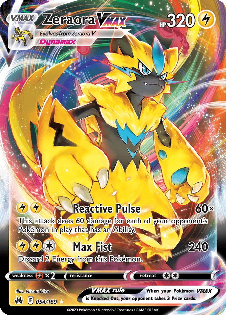 Zeraora VMAX — Crown Zenith #54