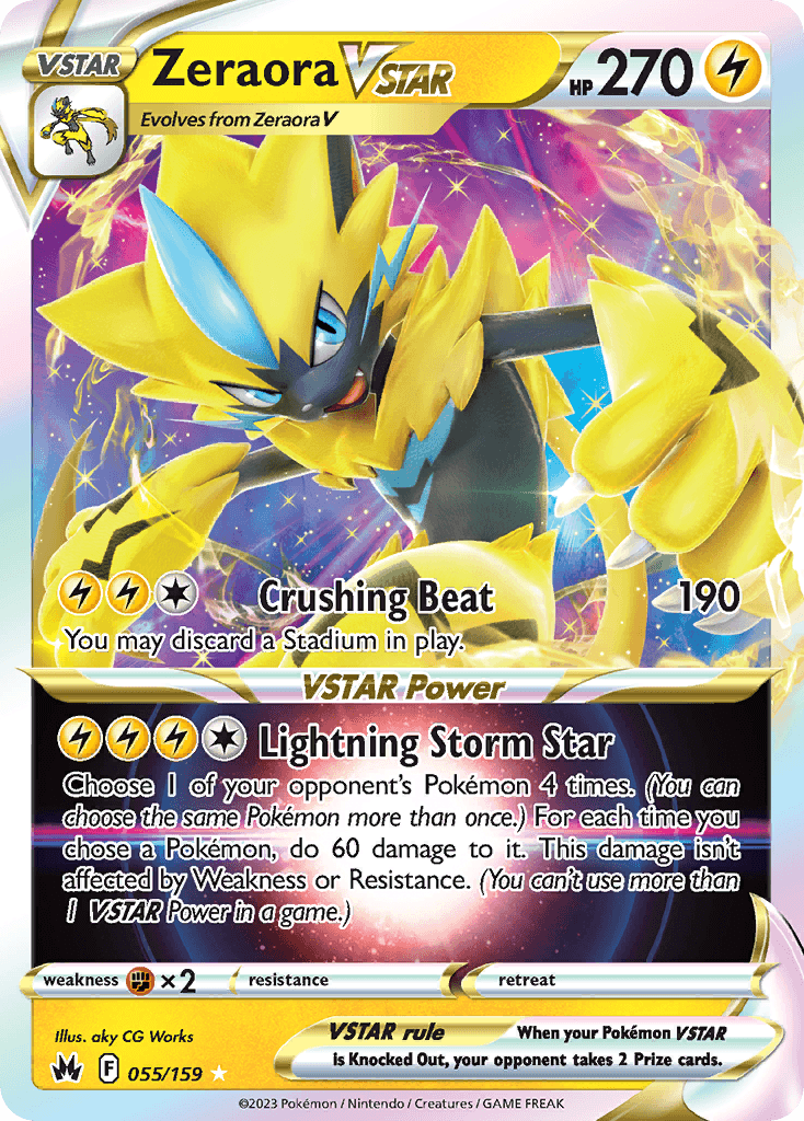 Zeraora VSTAR — Crown Zenith #55