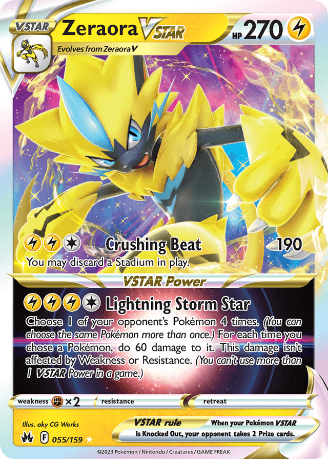 Zeraora VSTAR — Crown Zenith #55