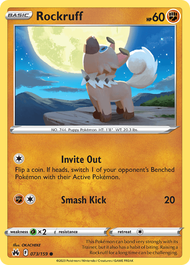 Rockruff — Crown Zenith #73
