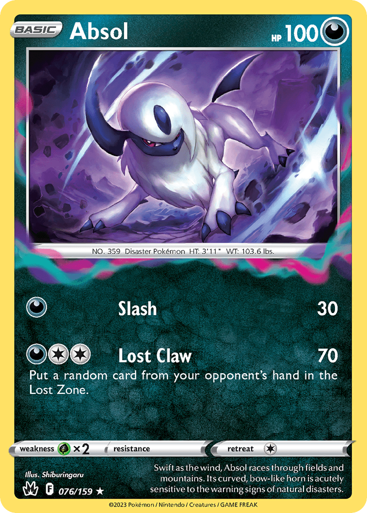 Absol — Crown Zenith #76