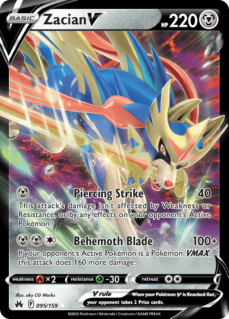 Zacian V — Crown Zenith #95