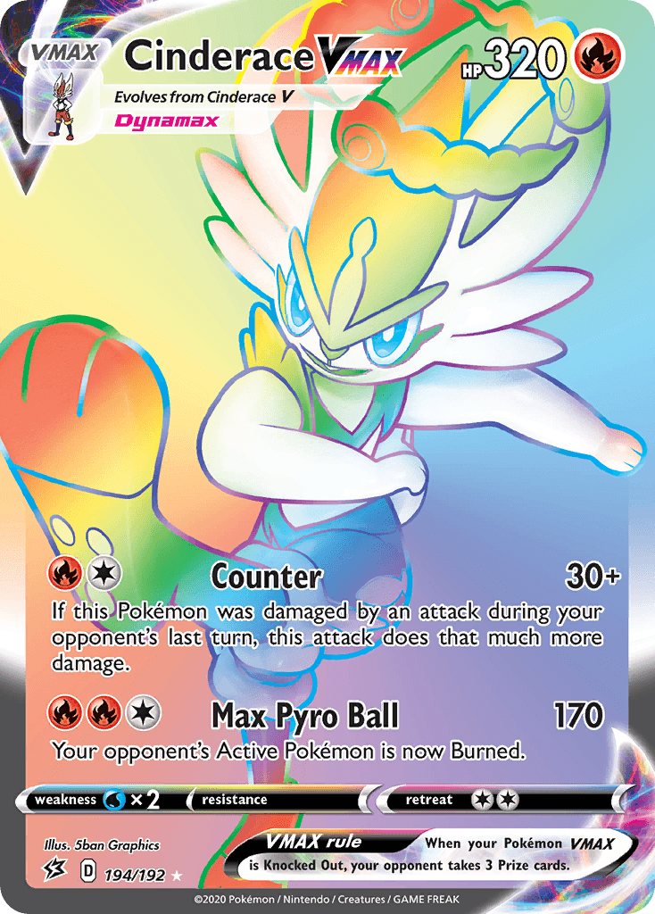 Cinderace VMAX — Rebel Clash #194