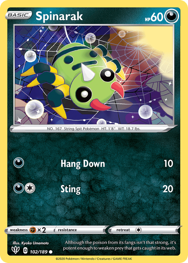Spinarak — Darkness Ablaze #102
