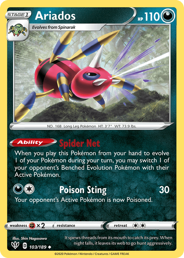 Ariados — Darkness Ablaze #103