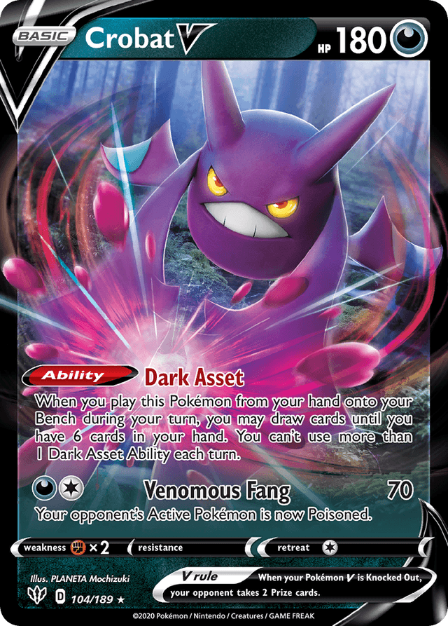 Crobat V — Darkness Ablaze #104