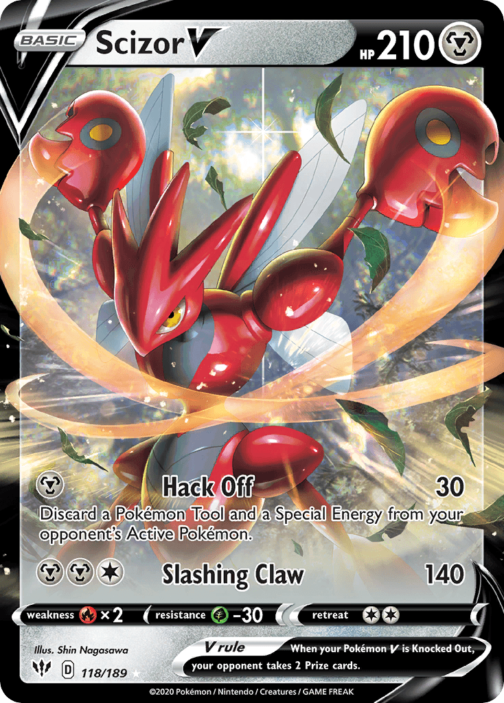 Scizor V — Darkness Ablaze #118