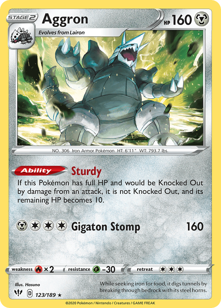 Aggron — Darkness Ablaze #123