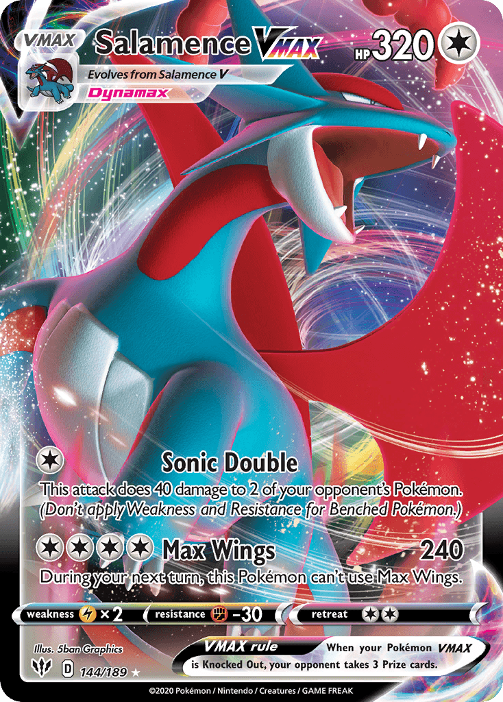 Salamence VMAX — Darkness Ablaze #144