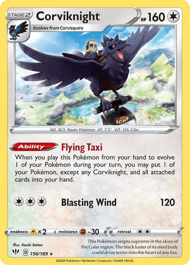 Corviknight — Darkness Ablaze #156