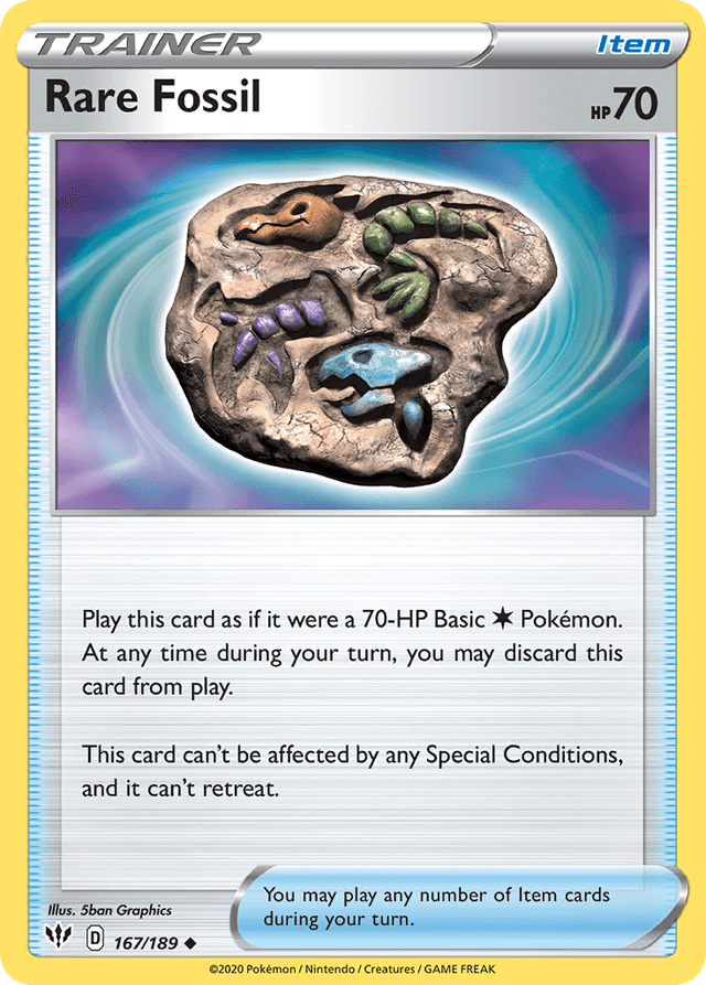 Rare Fossil — Darkness Ablaze #167