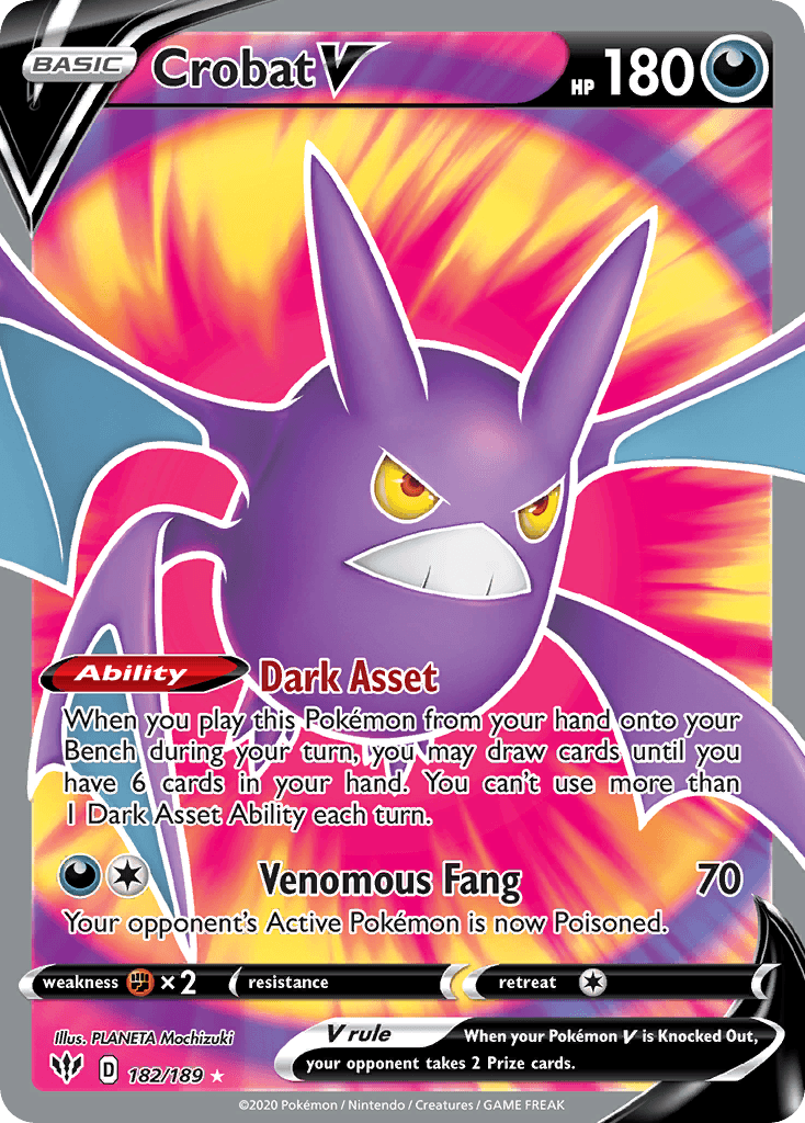 Crobat V — Darkness Ablaze #182