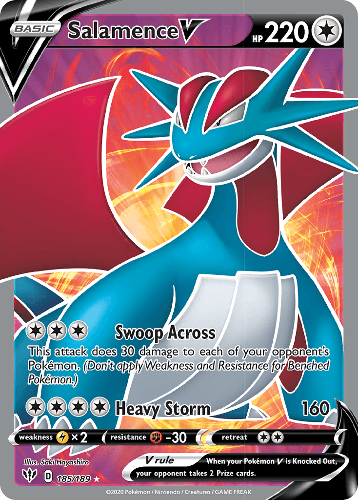 Salamence V — Darkness Ablaze #185
