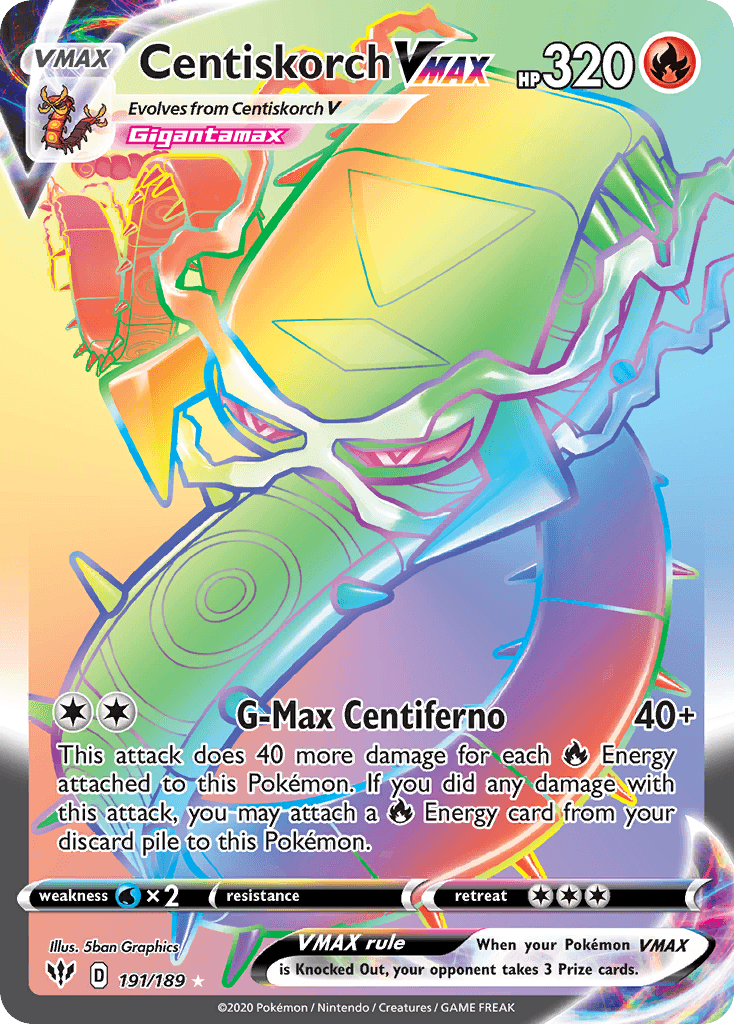 Centiskorch VMAX — Darkness Ablaze #191